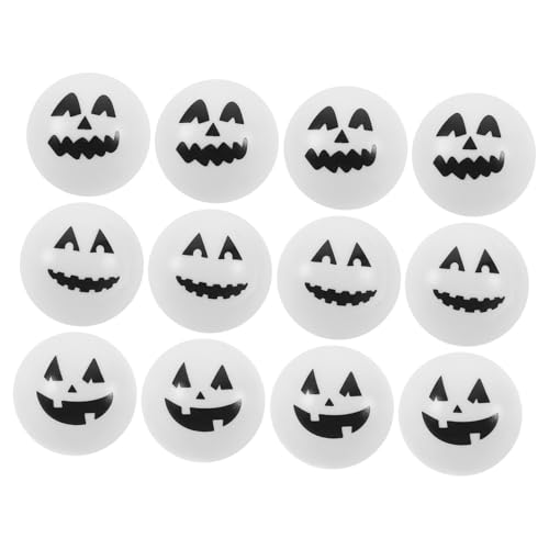 CORHAD 12st Halloween-hohlkugel Tischtennisbälle Für Halloween Kürbiskugel Bemalen Horrorspielzeug Sammeln Kleiner Ball Spielzeugball Halloween-bälle Halloween-augapfel Plastik Weiß von CORHAD