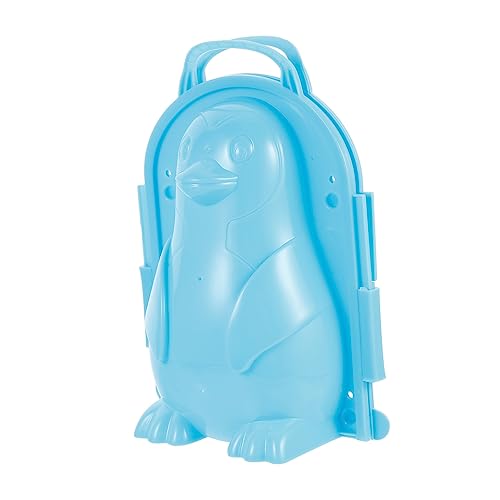 CORHAD 1Stk Cartoon-Pinguin-Schnee-Modell Schneemann-Clip-Spielzeug Schneeballspielzeug winterspielzeuge Schneeballform Schneeball-Maker-Clip Schneefeld Spielzeug Plastik Blue von CORHAD