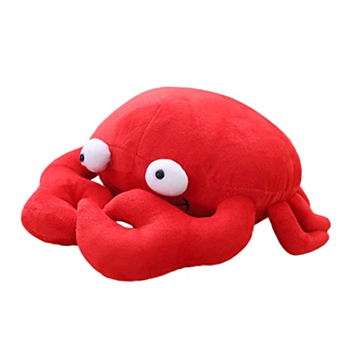 CORHAD 1Stk Krabbenpuppe dekorative Kissen für die Couch Kuscheltier Plüschtierkissen Plüschtierfiguren Crab Toy crabtoy Spielzeug gefüllte Puppe Sofa-Plüschtier PP Baumwolle rot von CORHAD