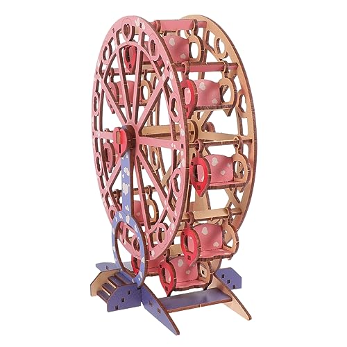 CORHAD 1Stk Modell aus Holz Kinder bastelset basteln für Kinder wissenschaftliches Puzzle-Spielzeug mechanisches Puzzle Kinderspielzeug Rätsel Riesenrad Puzzle Spielzeug Holzpuzzle von CORHAD