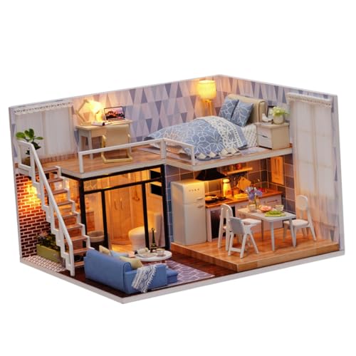 CORHAD 1stk Spielzeug Zum Manuellen Zusammenbauen Puppenhausmöbel Miniatur DIY Wohnung Mini-hausbausatz Zum Selbermachen Mini- Zum Selbermachen Miniaturbausatz Miniaturmöbel von CORHAD