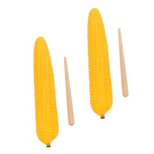 CORHAD 2 Sätze Sandkastenspielzeug Maracas Für Kleinkinder Gemüsesandstreuer Musikinstrument Für Kinder Maisförmige Maraca Musikalisches Percussion-Spielzeug Für Kinder Yellow Abs von CORHAD