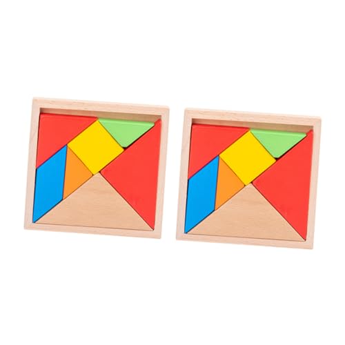 CORHAD 2 Sätze Spielzeug Für Frühes Lernen Tangram Puzzle Buntes Tangram Kinderspielzeug Spielzeug Puzzle Spielt von CORHAD