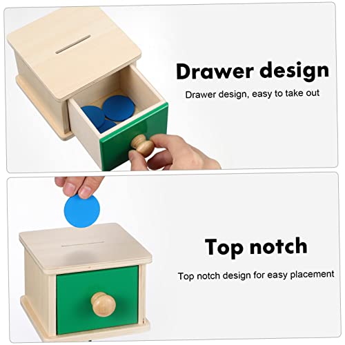 CORHAD 2 Satz Holzspielzeug mit Münzbox und Geometrischen Puzzles Montessori Lernspielzeug für Kleinkinder Ab Monaten Fördert Feinmotorik Farb und Formerkennung Handgefertigt aus CORHAD 2 Satz Holzspielzeug mit Münzbox und Geometrischen Puzzles Montessori Lernspielzeug für Kleinkinder Ab Monaten Fördert Feinmotorik Farb und Formerkennung Handgefertigt aus von CORHAD