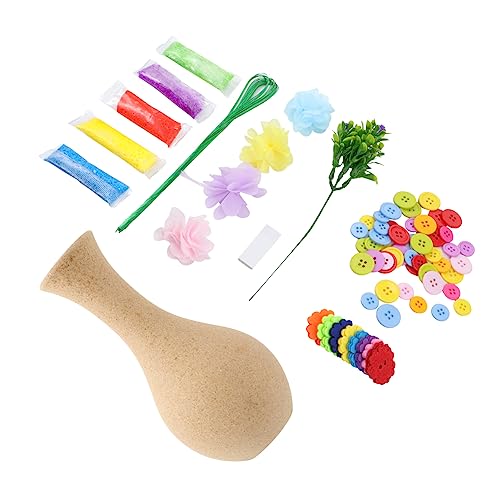 CORHAD 2 Sets DIY Vase DIY Aktivität Für Kinder Vasen Bastelset Blumenkunst Set Bastelset Für Kinder DIY Aktivitätsset Handgefertigtes Bastelset Für Kinder DIY Projekt Kits Vasen von CORHAD