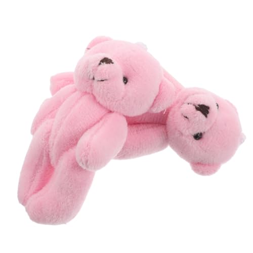 CORHAD 2 Stück Mini Plüschbär Rosa Kuschelig Sicher für Sammelobjekt Puppenhaus DIY Basteln CORHAD 2 Stück Mini Plüschbär Rosa Kuschelig Sicher für Sammelobjekt Puppenhaus DIY Basteln von CORHAD