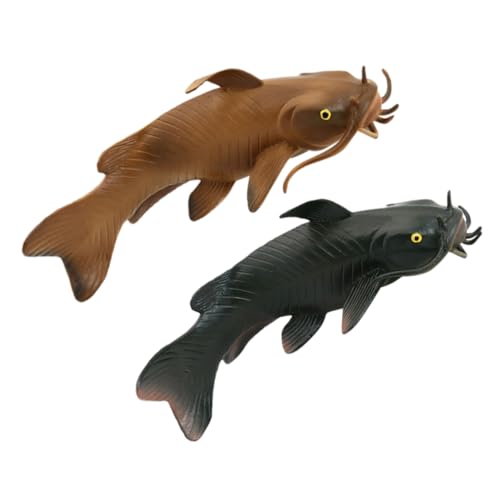 CORHAD 2 Stücke Simulation Fisch Figuren Kleine Kunststoff Fisch Spielzeug Realistische Fisch Modelle Für Kinder Party Favors Bildung Fisch Spielzeug Fisch Figuren von CORHAD