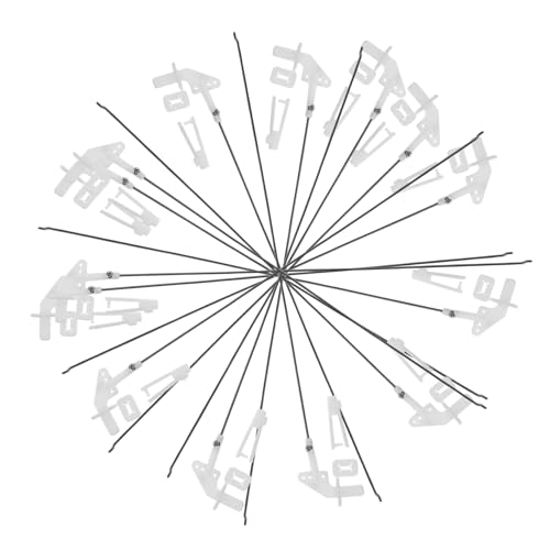 CORHAD 20 Sätze ferngesteuertes Flugzeugfutter Flugzeugteile Teile und Zubehör für RC-Flugzeuge rc Flugzeug zubehör rc Zugstange rc-Verknüpfung Teile für RC-Boote Druckstange Eisen von CORHAD