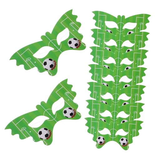 CORHAD 20St Fußball- masken für karneval Karnevalsmaske Requisiten für Fußball-Fotoautomaten Fußballparty-Brille Fußball-Partygeschenke Halloween- Kostümball Papier von CORHAD