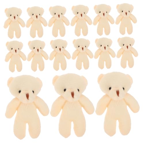 CORHAD 20St Mini-Bär Hasengeburtstagsdekoration Multifunktionaler Bärenanhänger ausgestopfter Kleiner Bär Little Bear Bärenanhänger Spielzeug kleines Bärenspielzeug PP Baumwolle Beige von CORHAD