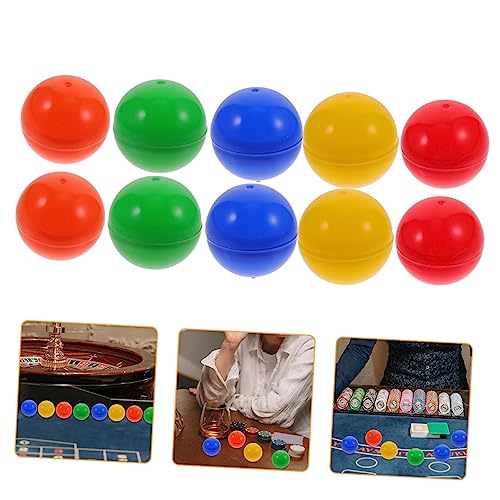 CORHAD 20St Spielbälle tischtennisball tischfussball Tischtennis Platte strandball Leere Tombolakugeln Unterhaltungsball Spiele Aktivität Bunte Bälle Spiel Lotteriekugeln Plastik Colorful von CORHAD