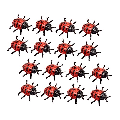 CORHAD 22 Stücke Simulation Ladybug Spielzeug Knifflige Requisiten Künstliche Ladybug Modelle Halloween Spielzeug von CORHAD