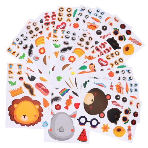 CORHAD 24 Blatt DIY Tierpuzzle Belohnungsaufkleber Selbstklebende Motivationssticker für Schule Geschenk Dekoration zur Verhaltensförderung CORHAD 24 Blatt DIY Tierpuzzle Belohnungsaufkleber Selbstklebende Motivationssticker für Schule Geschenk Dekoration zur Verhaltensförderung von CORHAD