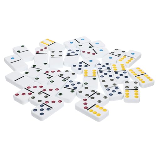 CORHAD 28St Domino-Spielzeug Domino Set dominospiel Domino-Blöcke familienspiel Domino Steine dominofräse Rennspiel Vintage-Domino Domino-Brettspiel Domino-Bausteine Dominosteine Melamin von CORHAD