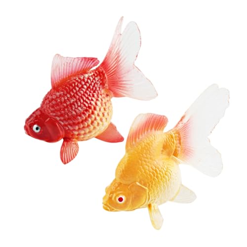 CORHAD 2st Künstlicher Schwimmendes Aquarientier Aquarium-Ornament Roboterfisch Simulation Quallenaquarium Aquarium Schwimmende Fische Gefälschte Fischverzierung Bucht Tiere PVC von CORHAD