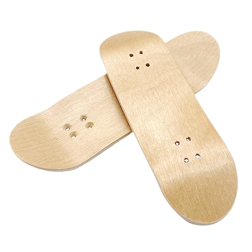 CORHAD 2st Mini-skateboarddeck Aus Holz DIY Finger-Skateboard-Deck Mini-Finger-Skateboards Griffbrett Fingerspitzenbewegungsspielzeug Finger-Skateboard-Decks Mini-Skateboard-Deck Ahorn von CORHAD