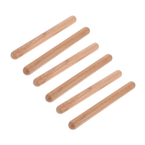 CORHAD 3 Paare Holz Klanghölzer Rhythmusstäbe Percussion Instrument Anfänger Musikalisches Lernspielzeug zur des Rhythmusgefühls CORHAD 3 Paare Holz Klanghölzer Rhythmusstäbe Percussion Instrument Anfänger Musikalisches Lernspielzeug zur des Rhythmusgefühls von CORHAD