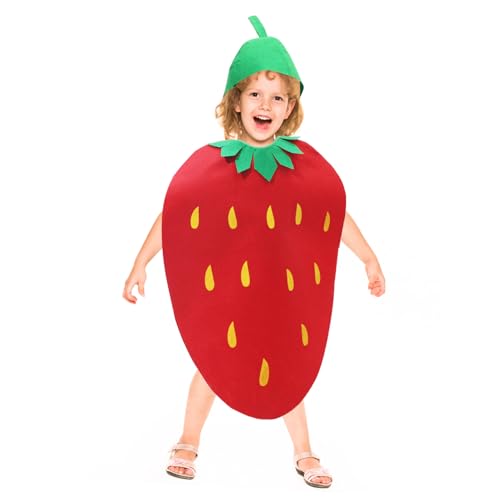 CORHAD 3 STK Requisite Für Kindermodenschauen Erdbeere Kinderparty-Outfit Obst Niñas Kleid Für Kinder Gemüsekostüm Für Kinder Performance-kostüm Für Kinder von CORHAD