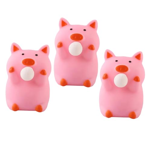 CORHAD 3 Stück Squishy Pig Stress Squishy Piggie Squeeze Toy Anti-Angst Funny Pig Toy Rebound Fidget Toy von CORHAD