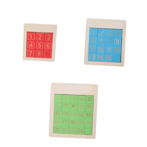 CORHAD 3 Stück Schiebe-zahlenpuzzle Holz Spielzeug Für Junge Mädchen Schiebepuzzles Logikspiel Und Mathematikverständnis Kinderspielzeug Zum Lernen Und Unterhalten CORHAD 3 Stück Schiebe-zahlenpuzzle Holz Spielzeug Für Junge Mädchen Schiebepuzzles Logikspiel Und Mathematikverständnis Kinderspielzeug Zum Lernen Und Unterhalten von CORHAD