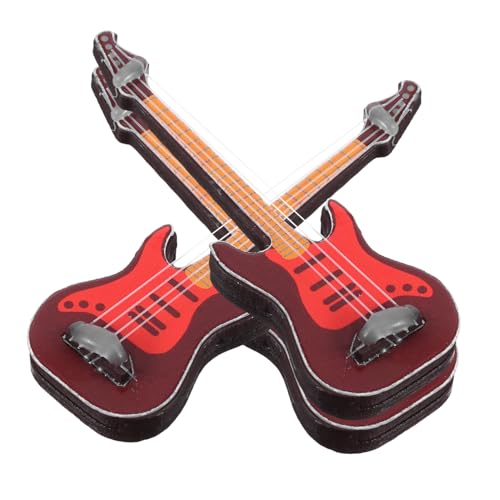 CORHAD 3 Stücke Teiliges Mini Gitarrenmodell Realistische Simulation Klassischer und Gitarre Dekorative Miniatur für Kinderzimmer Puppenhaus Kreativität und Instrumentenverständnis CORHAD 3 Stücke Teiliges Mini Gitarrenmodell Realistische Simulation Klassischer und Gitarre Dekorative Miniatur für Kinderzimmer Puppenhaus Kreativität und Instrumentenverständnis von CORHAD