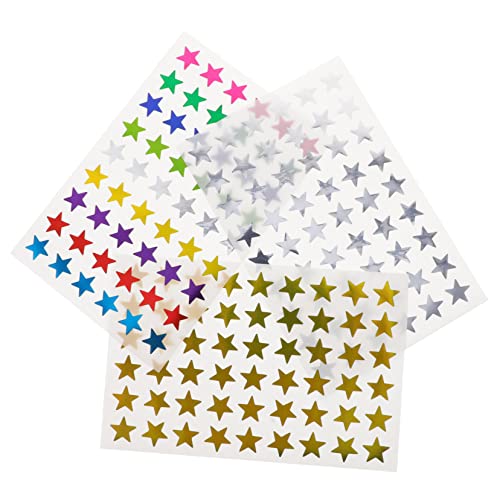 CORHAD 30 Blätter Bunte Sternaufkleber Aufkleber für Kindergartenkinder kleine Belohnungsaufkleber Aufkleber Kinder Stickers for multifunktionale Sternaufkleber Aufkleber für von CORHAD