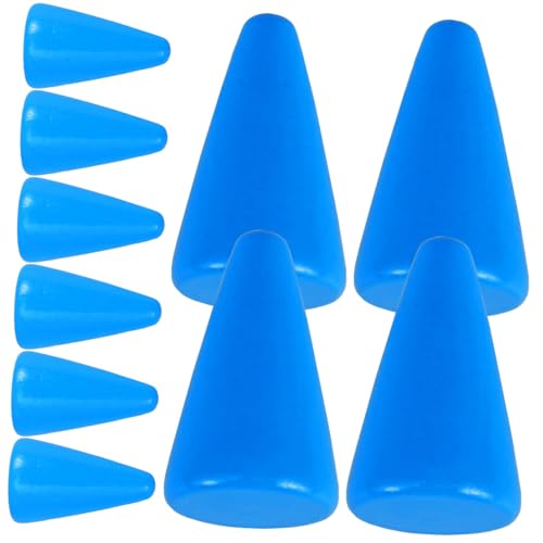 CORHAD 30 Stück Schachzubehör Tischmarker Schachbrett Zubehör Brettspiele Bauern Schach Für Brettspiel Spielfiguren Board-zubehör Schach Ersatz Spielzubehör Spielkomponente Holz Blue von CORHAD