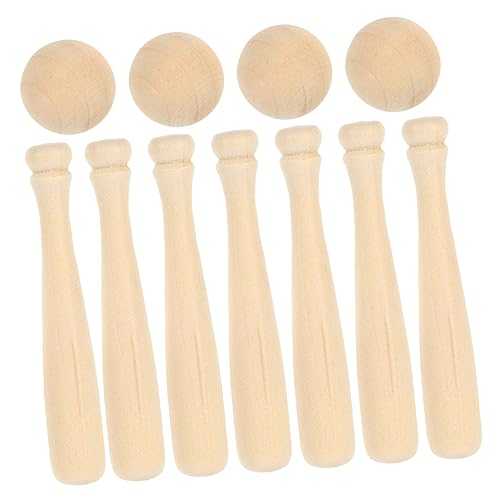 CORHAD 30St Mini-Baseball unvollendetes Handwerk unlackierter Baseballschläger Kinderspielzeug Kinder bastelset basteln für Kinder Baseball bat Decor Holzhandwerkszubehör Mini-Fledermaus von CORHAD