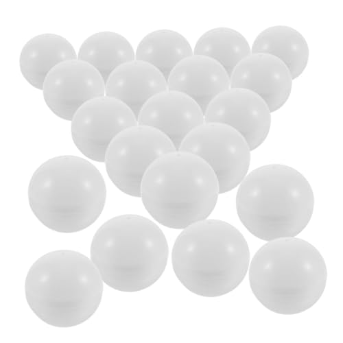 CORHAD 35St Lotteriekugel Rafflekugel geschäftseröffnung Preise runde Kugeln Leere runde Kapseln Karnevals-Bingobälle Ball Spielzeug Kugelstützen aus Kunststoff Spielzubehör PVC Weiß von CORHAD