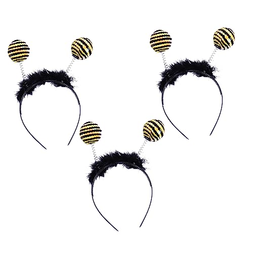 CORHAD 3St Biene Pailletten Stirnband Haar Stirnband Antennen-Haarband fasching zubehör faschingsaccessoires stirnbänder Briefbienen Antennen-Haarreifen Antennen-Haar-Accessoires von CORHAD