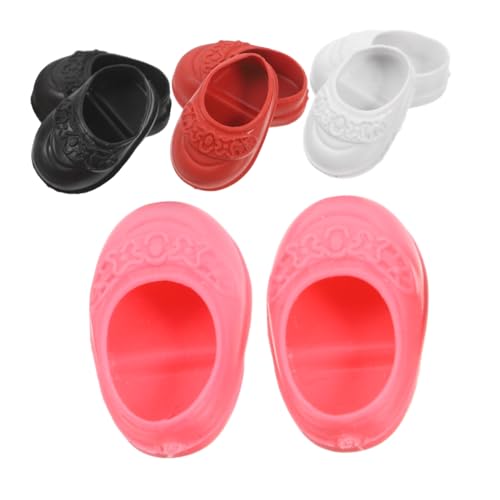 CORHAD 4 Paar Schuhe Mini Spielzeug Puppenzubehör Für Babys Puppenspielzeug Zubehör Für Wiedergeborene Puppen Zubehör Für Wiedergeborene Puppen Babydoll Mädchenspielzeug von CORHAD