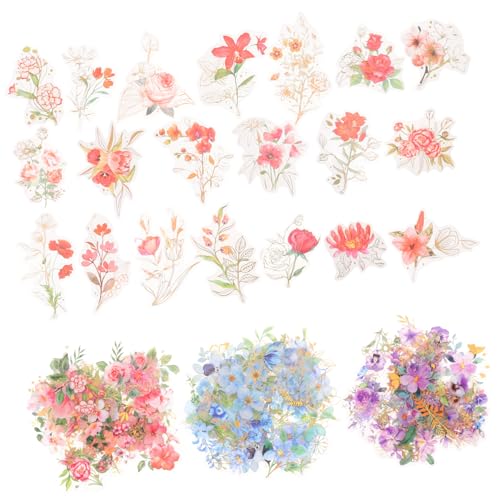 CORHAD 4 Sätze Aufkleberpaket für Haustiere Aufkleber für Blumenetiketten Scrapbook-Etiketten Scrapbooking Sticker Scrapbook Stickers Scrapbook-Aufkleber Scrapbooking-Aufkleber von CORHAD