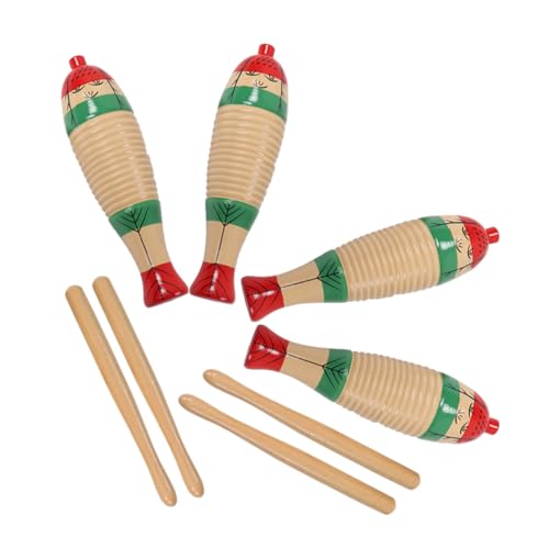 CORHAD 4 Sätze Teiliges Holz Schlaginstrument für Robustes Percussion mit Rhythmusstab Sicher Glatte Oberfläche zur Musikalischer Kreativität und Sensorischer Entwicklung CORHAD 4 Sätze Teiliges Holz Schlaginstrument für Robustes Percussion mit Rhythmusstab Sicher Glatte Oberfläche zur Musikalischer Kreativität und Sensorischer Entwicklung von CORHAD
