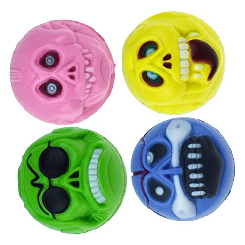 CORHAD 4 Stück Gummielastischer Ball Spiel mit springenden Bällen springende Bälle Massenspielzeug Hüpfbälle Masse Halloween Spielzeug Halloween Toys Halloween-Requisiten Partyzubehör von CORHAD