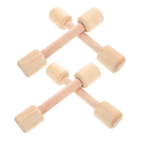 CORHAD 4 Stück Holz Dumbbell Teilig Sicher Handliche Fitness Hanteln für Kindergarten Spielerisches Training zur Kraft Koordination Buntes Holzspielzeug für CORHAD 4 Stück Holz Dumbbell Teilig Sicher Handliche Fitness Hanteln für Kindergarten Spielerisches Training zur Kraft Koordination Buntes Holzspielzeug für von CORHAD