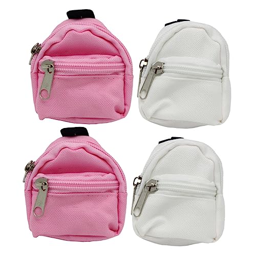 CORHAD 4 Stück Simulation Schultasche Mini-Rucksack Für Mädchen Mini-puppentasche Dekorativer Puppenrucksack Mini-Rucksack-Spielzeug Schultaschen Für Mädchen Rucksäcke Für Mädchen Stoff von CORHAD