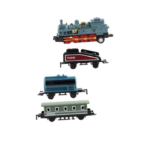 CORHAD 4 Stück Spielzeug zum Zurückziehen Eisenbahnspielzeug Vintage-Spielzeug Retro-Dampfzug Züge zurückziehen Spielzeug Zug züge Spielzeug puppenwagen Dampfzug Spielzeug Sky-Blue von CORHAD