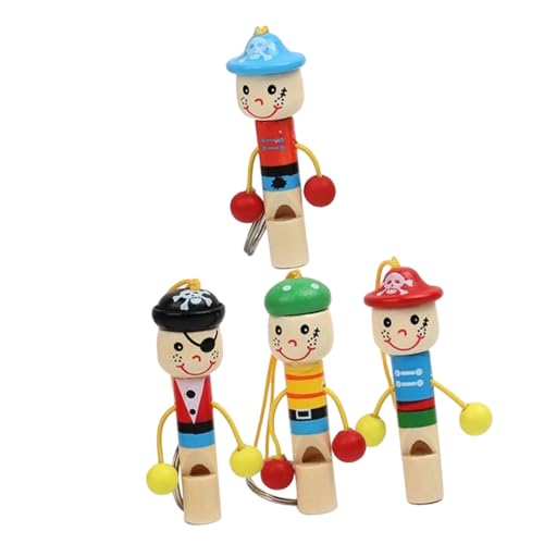 CORHAD 4 Stück Teiliges Holzpiraten pfeifen mit Niedlichen Cartoon Designs Ergonomisch Geformt Kindgerechte Musikinstrumente und Schlüsselanhänger zur Musikalischer Kreativität bei CORHAD 4 Stück Teiliges Holzpiraten pfeifen mit Niedlichen Cartoon Designs Ergonomisch Geformt Kindgerechte Musikinstrumente und Schlüsselanhänger zur Musikalischer Kreativität bei von CORHAD