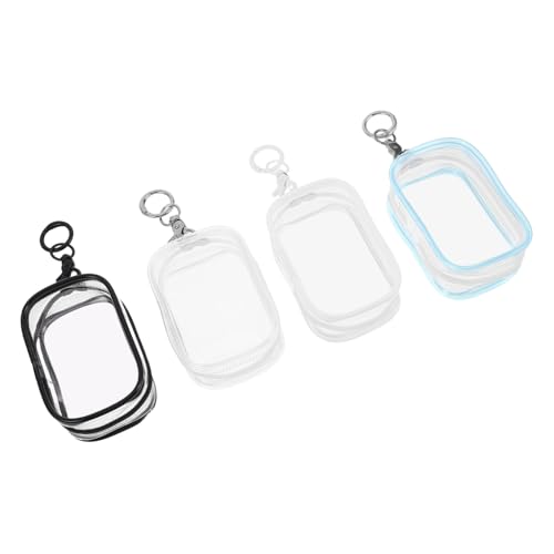 CORHAD 4 Stück Teiliges PVC Transparente Aufbewahrungstaschen mit Schlüsselanhänger Quadratische Hänge-Organizer für Plüschpuppen und Sammelfiguren Tragbare Kleine für Unterwegs CORHAD 4 Stück Teiliges PVC Transparente Aufbewahrungstaschen mit Schlüsselanhänger Quadratische Hänge-Organizer für Plüschpuppen und Sammelfiguren Tragbare Kleine für Unterwegs von CORHAD