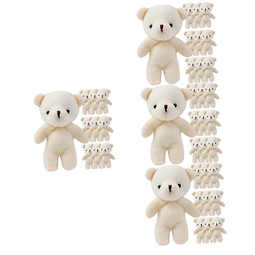 CORHAD 40 STK Mini-bär Cartoon-Puppe Weiche Plüschbären Plüschpuppe Süßes Bärenspielzeug Großer Minibär Bären Für Die Babyparty Kleine Bärenpuppe Spielzeuge Tragen Beige Pp Baumwolle von CORHAD