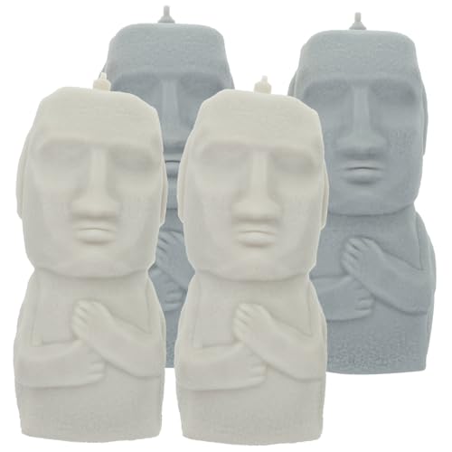 CORHAD 4pcs Rock Man Squeeze Spielzeug Moai Hand Drückend Spielzeug Handzeug von CORHAD