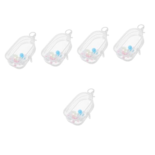 CORHAD 5 Sets Show Tasche Spielzeug Puppe Transparente Vitrine Transparente Modische Puppen Tragetasche Hängende Blindtasche Mini Klare Puppentaschen Puppen von CORHAD