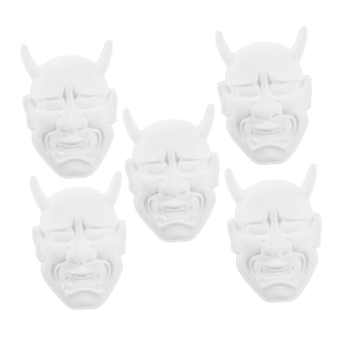 CORHAD 5 Stück Maskerade Maske Unbemalte Maske DIY Masken Leere Masken Zum Dekorieren Maske DIY Maske Für DIY Pvc Maske DIY Leermaske Party Maske Deko Maske Unbemalte Maske von CORHAD