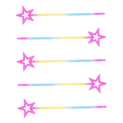 CORHAD 5 Stück Teiliges Bunter Sternstab aus Kunststoff für Bühne Party Requisiten Kreative Feenstäbe für Geburtstagsfeiern und Kostümspiele CORHAD 5 Stück Teiliges Bunter Sternstab aus Kunststoff für Bühne Party Requisiten Kreative Feenstäbe für Geburtstagsfeiern und Kostümspiele von CORHAD