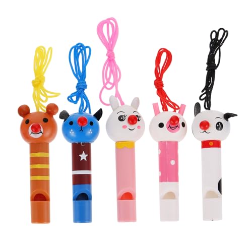CORHAD 5 Stück Teiliges Holzpfeifen Tiere Cartoon Whistles Musikinstrumente Kinderspielzeug Sicher für Party Geburtstag Weihnachten CORHAD 5 Stück Teiliges Holzpfeifen Tiere Cartoon Whistles Musikinstrumente Kinderspielzeug Sicher für Party Geburtstag Weihnachten von CORHAD