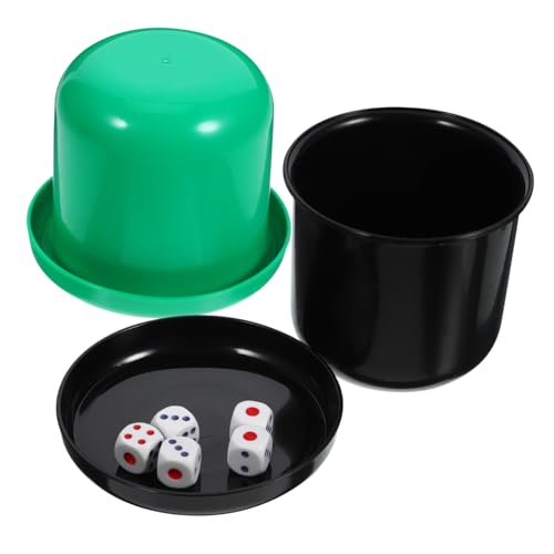 CORHAD 5St Würfelbecher d6 Würfelwürfel Shaker Bar Würfelspiel Tassen mit Deckel Würfel Spielzeug Würfelschüttler kreatives Würfelspiel Würfel und Becher wichtelgeschenke lustig von CORHAD