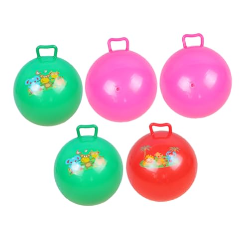 CORHAD 5St den Ball klopfen kinderspiele Kinder Spiele Kinder-Spielzeug für die Geburtstagsfeier hüpfendes Jumper-Spielzeug Hüpfball mit Griff aufblasbare Bälle Hüpfball für Kinder PVC von CORHAD