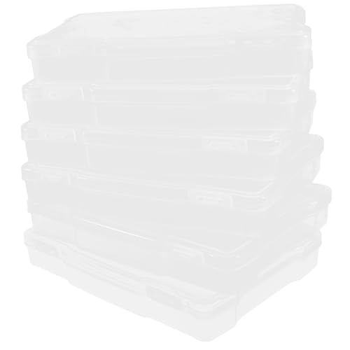 CORHAD 6Er Boxen multifunktionaler Fotobehälter Karteninhaber-Organizer Kartenorganisator Storage Boxes aufbwahrungs-Box Aufbewahrungskoffer für Teile Fotos Tragetasche Plastik pp von CORHAD