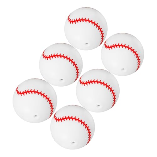 CORHAD Realistisches Aufblasbares Baseball-Spielzeug 6-teiliges Baseball-Set Für Kinder 7 6 cm Große Weiche Bälle Baseball-Party-Spiele Dekorationen von CORHAD