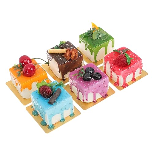 CORHAD 6stücke Künstliche Dessert Kuchen Modelle Realistische Farbige Kuchen Dekoration Für Fotografie Küche Festlichkeiten Kindergärten Und Schaufenster CORHAD 6stücke Künstliche Dessert Kuchen Modelle Realistische Farbige Kuchen Dekoration Für Fotografie Küche Festlichkeiten Kindergärten Und Schaufenster von CORHAD